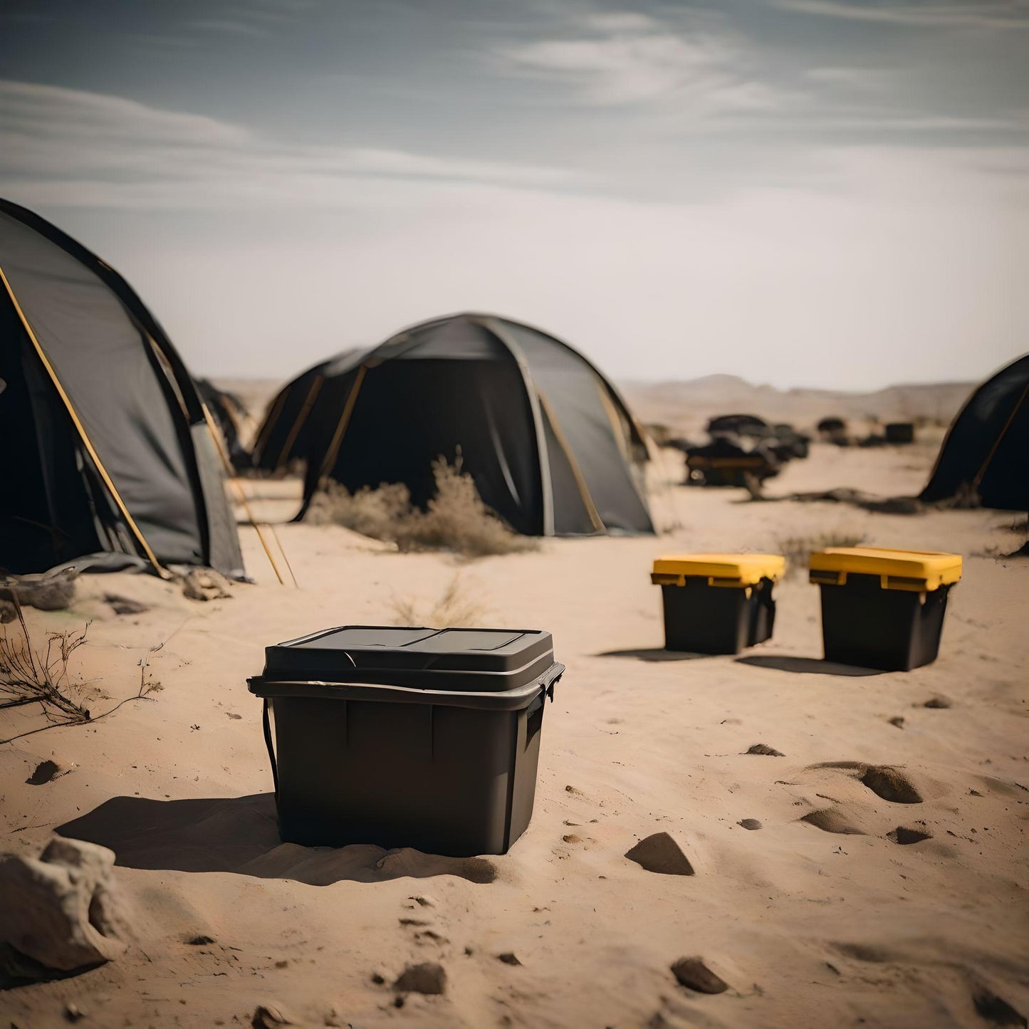 Dust Bin - Yearly Yellow Top Bin Storage